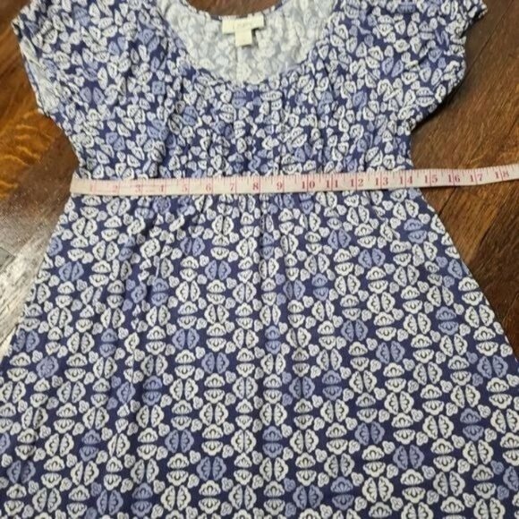 Vintage 90s Y2K Blue Butterfly Print Baby doll Mini Dress - Picture 10 of 14
